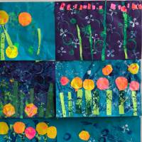 Painted Sea Collages - V